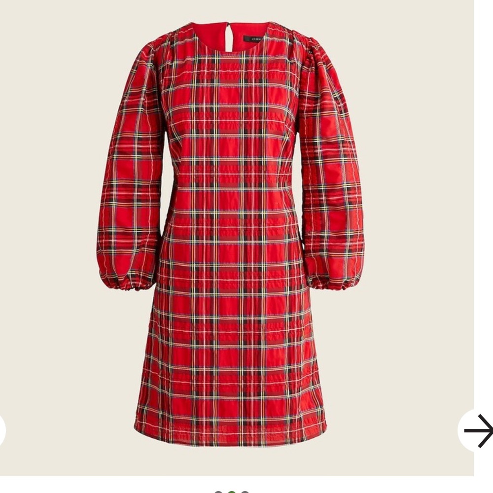 J. Crew Red Plaid Dress